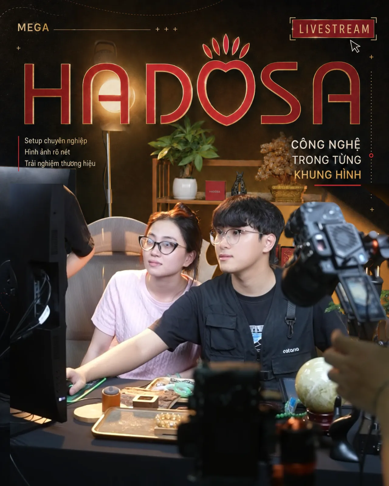 Setup livestream Anh Quý — Trang sức đá quý